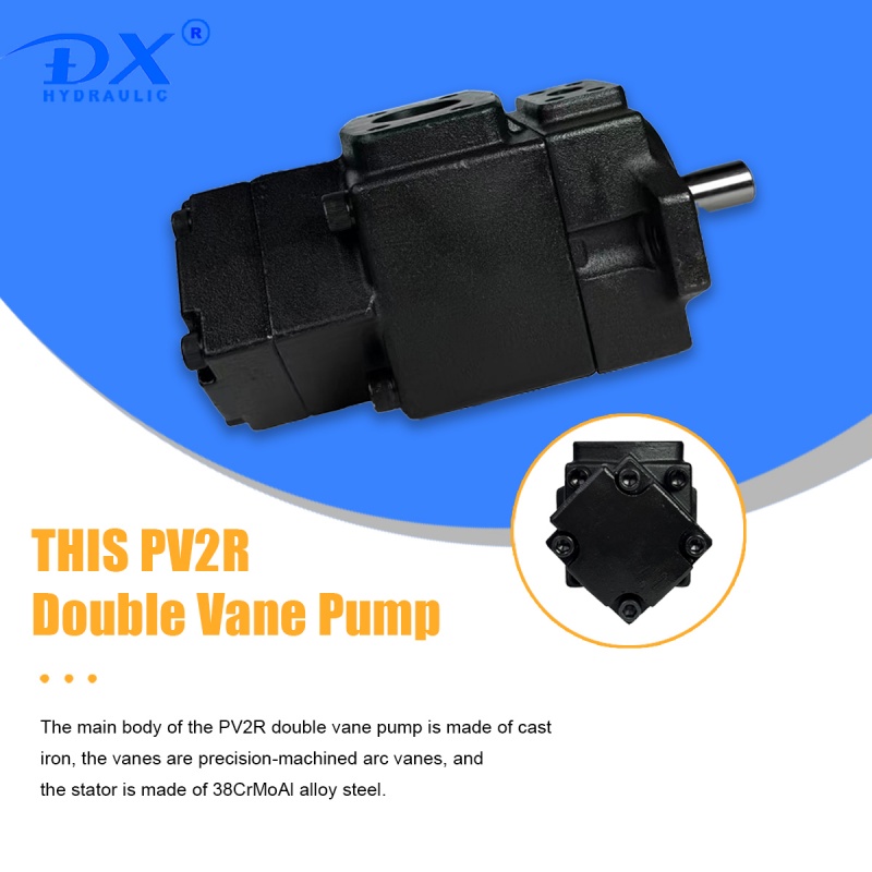 PV2R11 Duplex Pump Hydraulic Vane Pump With High Pressure And Low Noise